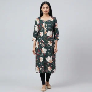 forest green kurti✨